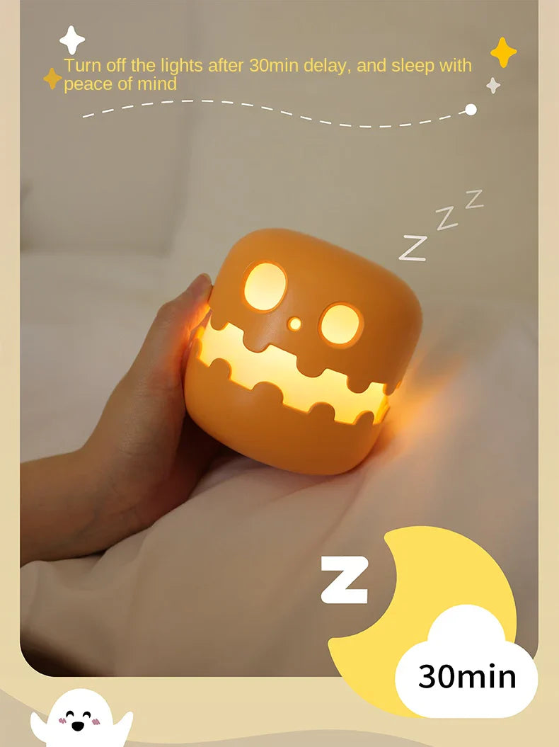 Pumpkin Night Light Eye Protection Table Lamp Sleep