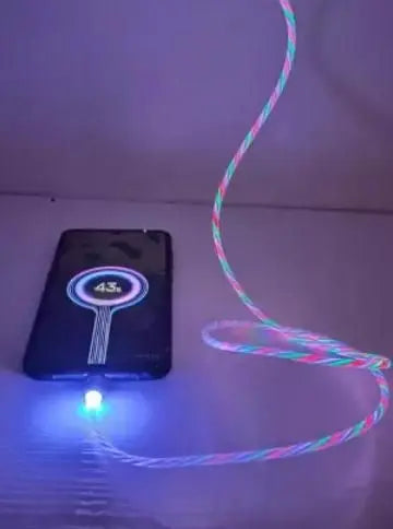 Fast 3 in 1 Multiple Pin With LED Light Magnetic Charging Cable